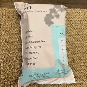 Zomee Breastmilk Storage Bags 120CT